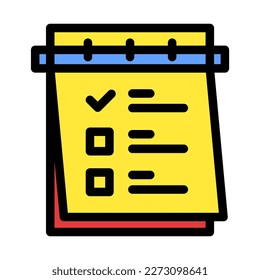 Icono para hacer List, Holyday. archivo y color modificables.