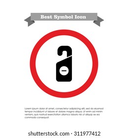 Icon of Do not disturb sign with minus in circle