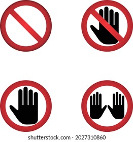 icon do not set illustration