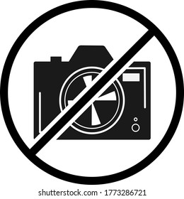 Icon, do not take pictures