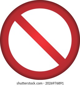 icon do not vector illustration