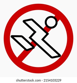 Icon do not walk. Movement Prohibition. Pedestrian to stand. Do not cross. Not to run. Walk carefully. Vector icon.