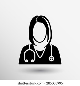 icon doctor closeup medical graphic design vector illustration.