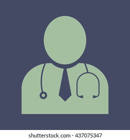 Icon of Doctor. Eps-10.