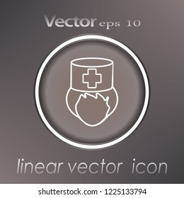 The icon. Doctor. Vector. Health care.