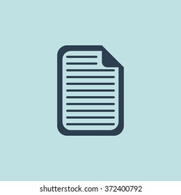 Icon Of Document. EPS 10