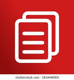 Icon document line style 32px pixel perfect