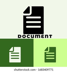 icon document with style solid