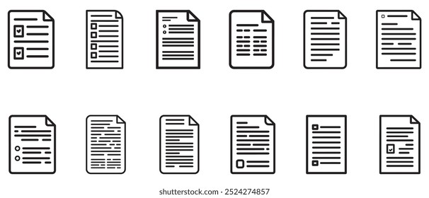 Icon of a document with text lines and bullet points.