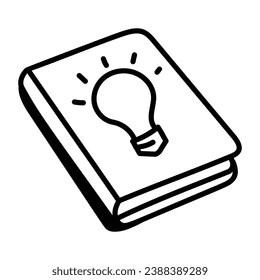An icon of documents in modern doodle design 