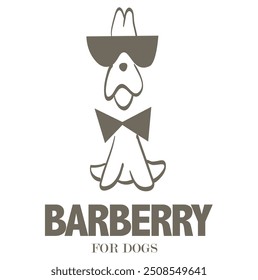 Symbol Hund, Konzept Design Hund, Haustier-Illustration, Vektordesign einfaches Logo Hund 
