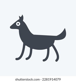 Icon Dog. related to Domestic Animals symbol. simple design editable. simple illustration