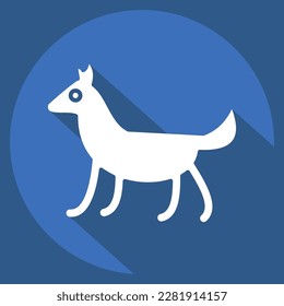 Icon Dog. related to Domestic Animals symbol. simple design editable. simple illustration