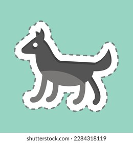 Icon Dog. related to Domestic Animals symbol. simple design editable. simple illustration