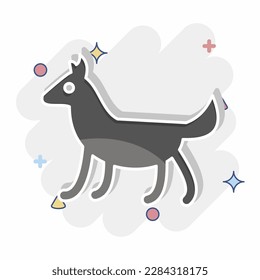 Icon Dog. related to Domestic Animals symbol. simple design editable. simple illustration