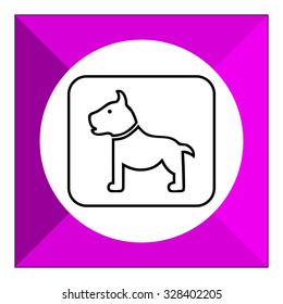 Icon of dog sign
