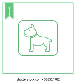 Icon of dog sign