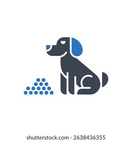 Icon of a dog sitting beside a pile of balls.