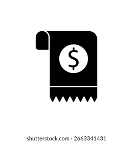 Icono de un dólar, aislado contra un fondo limpio.
