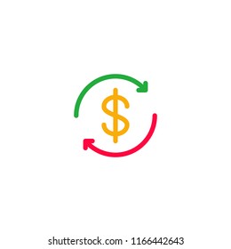 icon dollar recycle