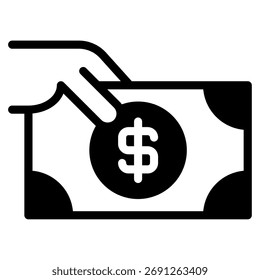 Icon of a dollar sign with a shield.