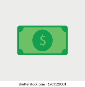 icon of a dollar. the symbol for money