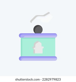 Donación de iconos. relacionado con el símbolo Eid Al Fitr. islámico. ramadhan. ilustración simple