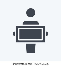 Icon Donation. related to Volunteering symbol. glyph style. Help and support. friendship