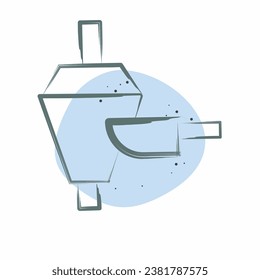 Icon Doner Kebab. related to Turkey symbol. Color Spot Style. simple design editable. simple illustration