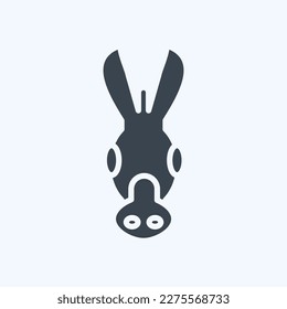 Icon Donkey. related to Animal Head symbol. simple design editable. simple illustration