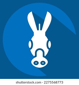 Icon Donkey. related to Animal Head symbol. simple design editable. simple illustration