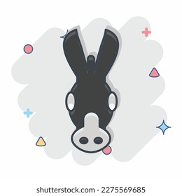 Icon Donkey. related to Animal Head symbol. simple design editable. simple illustration