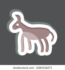 Icon Donkey. related to Domestic Animals symbol. simple design editable. simple illustration