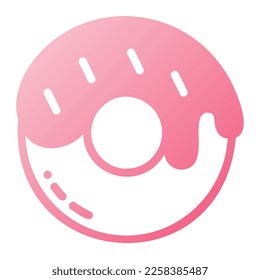 Icon donut illustration can be used for web app info graphic etc