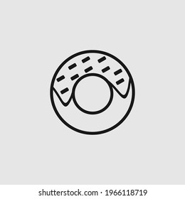 icon donut logo vector design