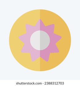 Icon Donut. related to Coffee symbol. flat style. simple design editable. simple illustration