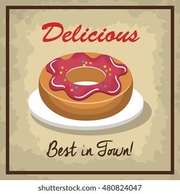 icon donuts design isolated