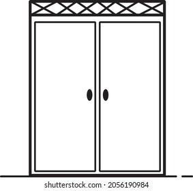 Icono de la ilustración vectorial de puerta adecuada para tu sitio web, medios sociales, web, blogs y más