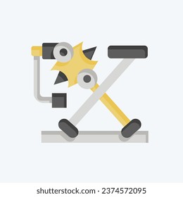 Icon Door Window. related to Car Maintenance symbol. flat style. simple design editable. simple illustration