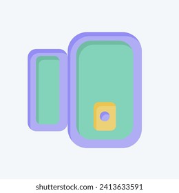 Icon Door Window Sensor. related to Smart Home symbol. flat style. simple design editable. simple illustration