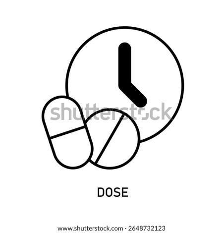 Icon a dose, isolated against a clean background.