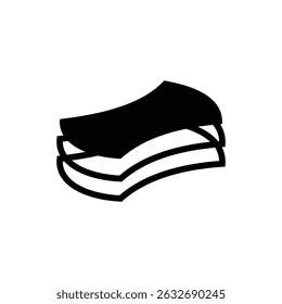 Icon with double layered effect style