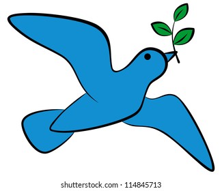 Icon Dove of Peace Vector illustration