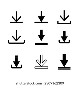 icon download. app vector icon download. download application user interface. downloadable design elements. clip art