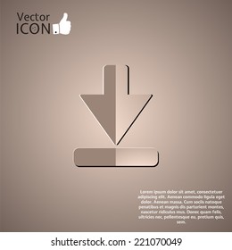 Icon to download the background. Made in vector