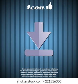 Icon to download the background. Made in vector