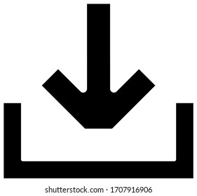 icon download flat design concept