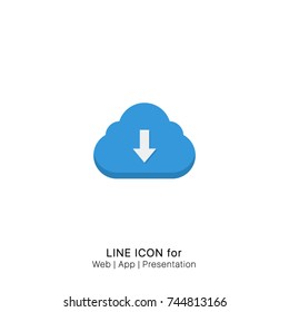 Icon download graphic design single icon vector