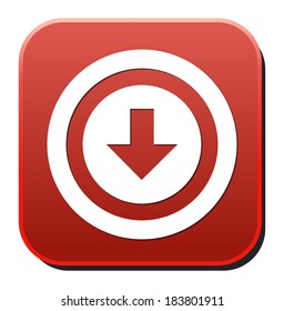 icon with download sign