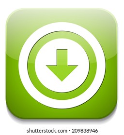 icon with download sign